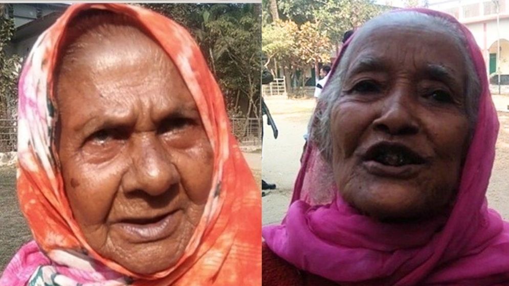 ভোট দিতে পেরে খুশি ৮০ বছরের রমচান ও ৭৫ বছর বয়সি সফুজা