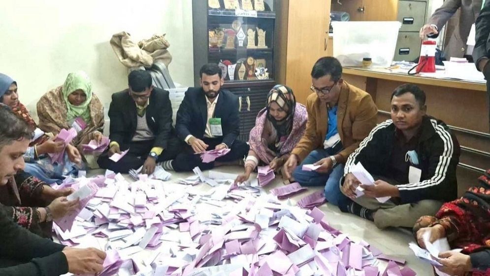 নির্বাচনে ভোট পড়েছে ৫৯ শতাংশ
