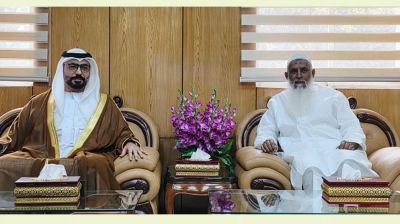 ধর্মমন্ত্রীর সঙ্গে আমিরাতের রাষ্ট্রদূতের সৌজন্য সাক্ষাৎ
