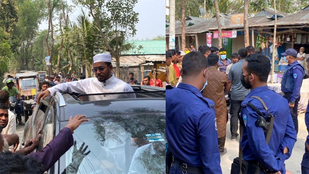 ক্ষতিগ্রস্ত এলাকা পরিদর্শনে গিয়ে হামলার মুখে এমপি হান্নান মাসউদ