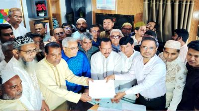 বগুড়া-৬ আসনে বাদশার মনোনয়নপত্র দাখিল