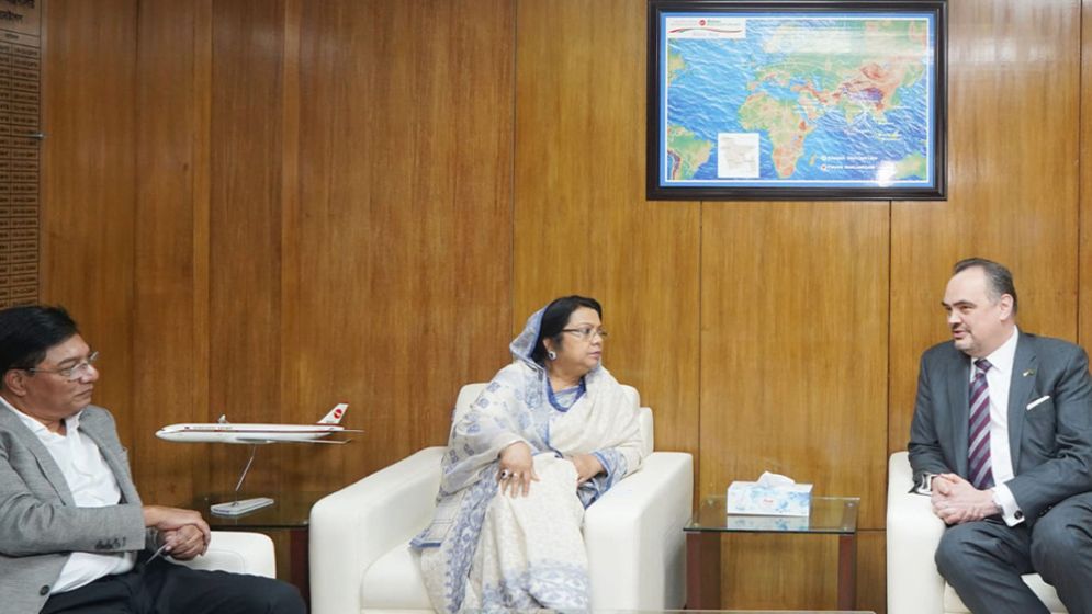 বেসামরিক বিমান মন্ত্রণালয়ের মন্ত্রী-প্রতিমন্ত্রীর সঙ্গে মার্কিন রাষ্ট্রদূতের সাক্ষাৎ