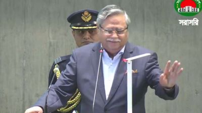 রাষ্ট্রপতি ভাষণ দেওয়ায় বিরোধী দলের ওয়াকআউট
