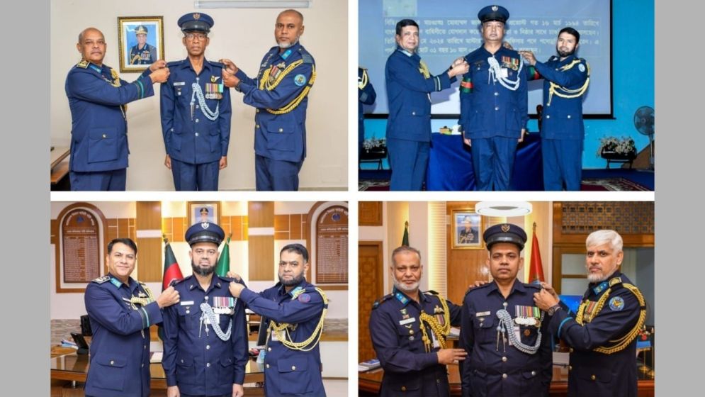 স্বাধীনতা দিবসে বিমান বাহিনীতে অনারারি কমিশন প্রদান
