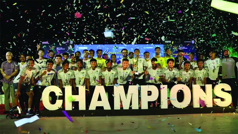 জমকালো সংবর্ধনায় সাফজয়ী যুবাদের অর্থ পুরস্কারের ঘোষণা