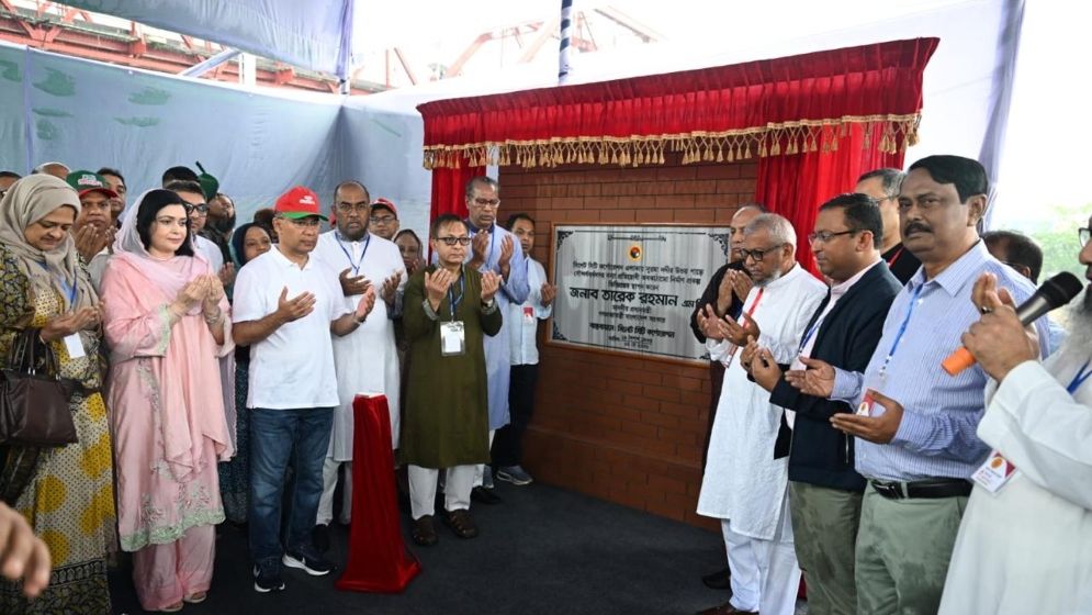 সিলেট নগর সুরক্ষা বাঁধ প্রকল্পের ভিত্তিপ্রস্তর স্থাপন করলেন প্রধানমন্ত্রী