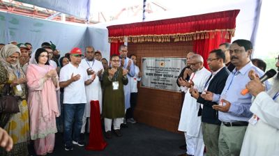 সিলেট নগর সুরক্ষা বাঁধ প্রকল্পের ভিত্তিপ্রস্তর স্থাপন করলেন প্রধানমন্ত্রী