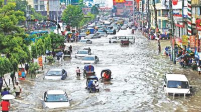 জলাবদ্ধতার ঝুঁকিতে ঢাকার ১৪১ স্পট