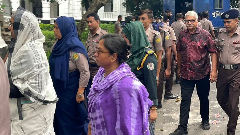 দীপু মনি-ফারজানা রূপাসহ ৯ আসামিকে ট্রাইব্যুনালে হাজির