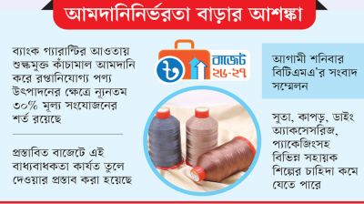 বাজেটে মূল্য সংযোজন শর্ত শিথিলে চাপে সংযোগ শিল্প