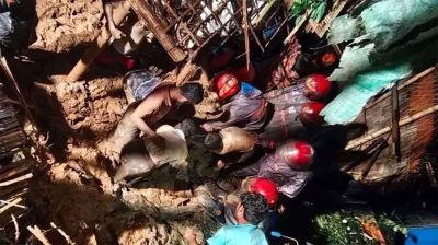 লামায় পাহাড়ধসে একই পরিবারের ৩ জনসহ নিহত ৫