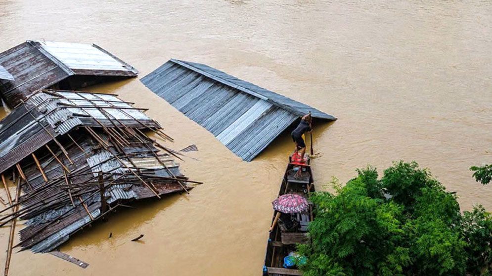 বন্যার পানি কমলেও বাড়ছে ক্ষয়ক্ষতির হিসাব