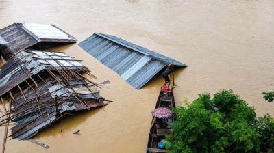 বন্যার পানি কমলেও বাড়ছে ক্ষয়ক্ষতির হিসাব