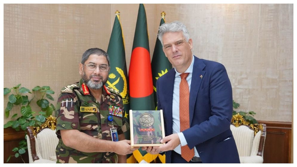 সেনাপ্রধানের সঙ্গে নেদারল্যান্ডসের রাষ্ট্রদূতের সাক্ষাৎ