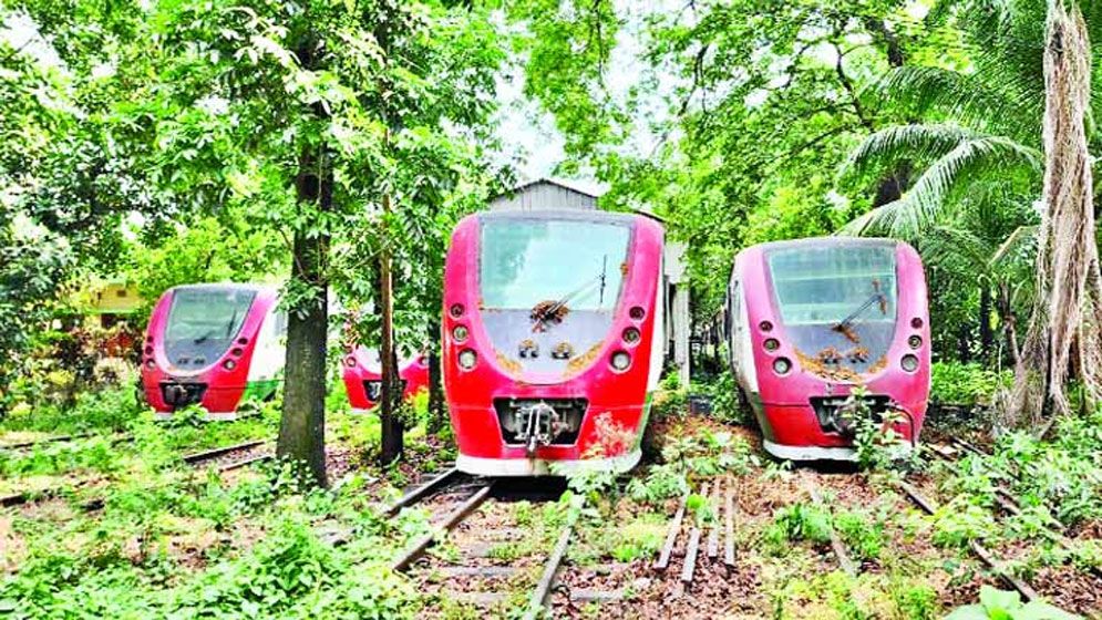 ৬৫৪ কোটি টাকার ডেমু ট্রেন এখন পোকামাকড়ের আবাস