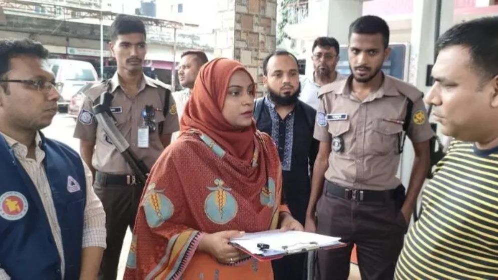 মাপে কম দেওয়ায় মহাখালীর তশোফা ফিলিং স্টেশনকে ৪ লাখ টাকা জরিমানা