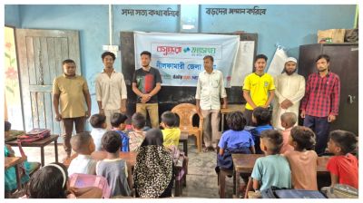 নীলফামারীতে ডেঙ্গু প্রতিরোধে শিক্ষার্থীদের নিয়ে সচেতনতামূলক সভা