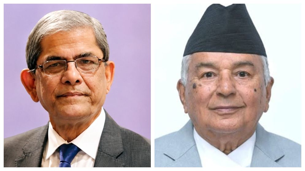 মির্জা ফখরুলকে অভিনন্দন জানালেন নেপালের রাষ্ট্রপতি