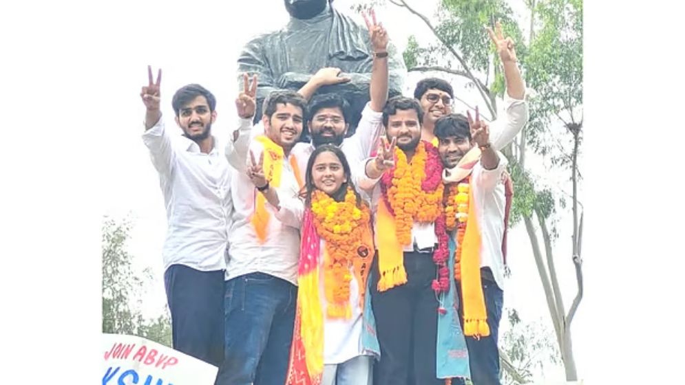 দিল্লি বিশ্ববিদ্যালয়ের ছাত্র সংসদ নির্বাচনে এবিভিপির জয়জয়কার