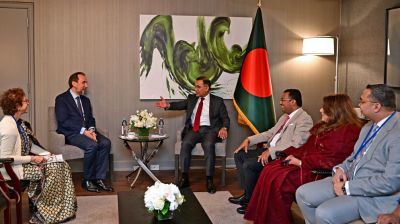 প্রধানমন্ত্রীর সঙ্গে ইন্টারন্যাশনাল পিস ইনস্টিটিউটের প্রেসিডেন্টের মধ্যাহ্নভোজ বৈঠক
