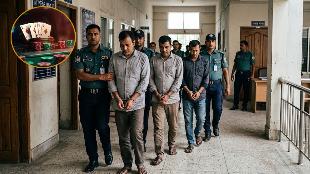 অনলাইন জুয়া ও অর্থপাচার চক্রের ৩ সদস্য গ্রেপ্তার