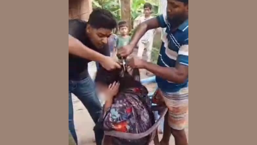 ফরিদপুরে প্রবাসীর স্ত্রীর চুল কেটে নির্যাতন, অভিযুক্ত দুই যুবক পলাতক