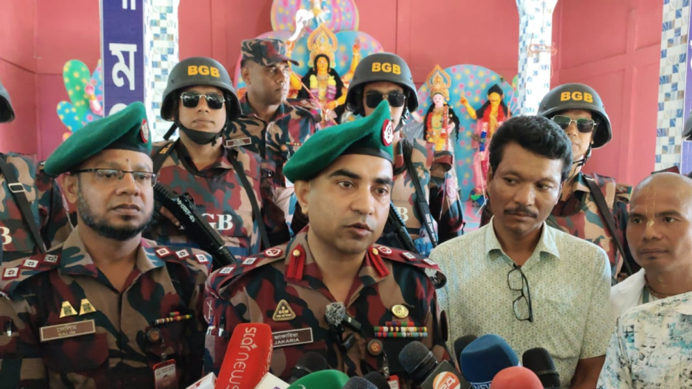 সীমান্ত এলাকাসহ ৪২টি পূজামণ্ডপে ৮ প্লাটুন বিজিবি মোতায়েন