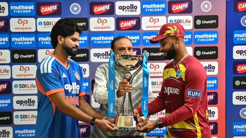 বৃষ্টিতে পরিত্যক্ত সিরিজ নির্ধারণী ম্যাচ, শিরোপা ভাগাভাগি ভারত-উইন্ডিজের