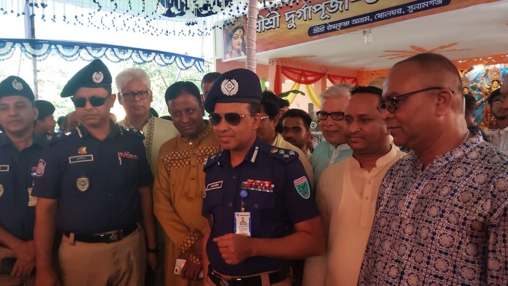 সুনামগঞ্জে পূজায় অপ্রীতিকর ঘটনার তথ্য নেই: ডিআইজি