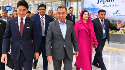 সরকারি সফরে জাপান পৌঁছেছেন প্রধানমন্ত্রী