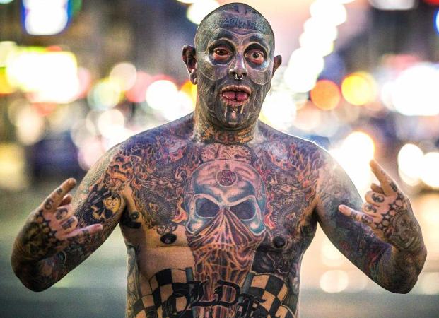 Tattoo addict inks his penis to treat pain