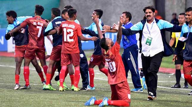 Bangladesh clinch incredible victory against India in SAFF U-18 soccer 