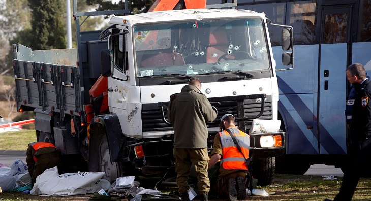 Israel police say foil Palestinian truck-ramming