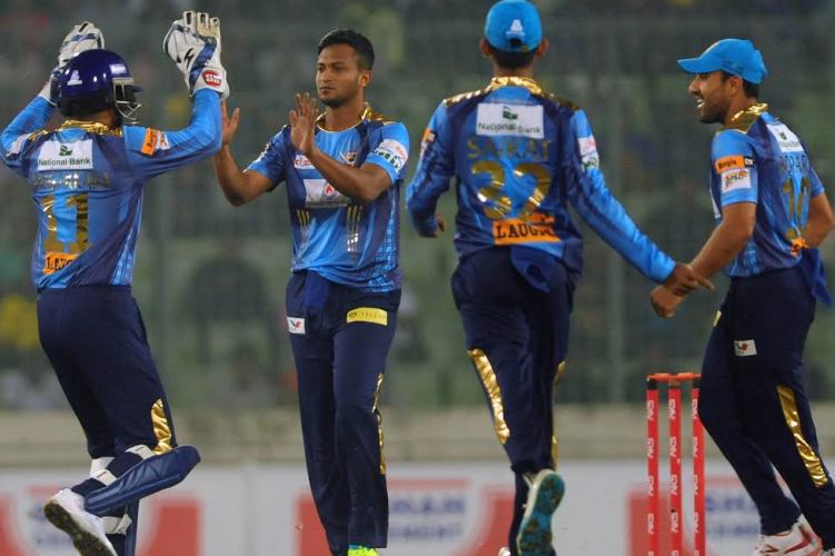 Khulna Titans score 156 for 5 against Dhaka Dynamites
