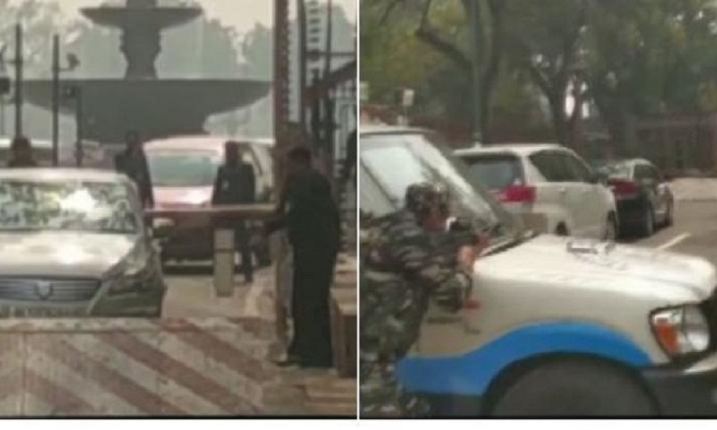 High alert in Delhi after Manipur MP’s car rams barricade at Parliament