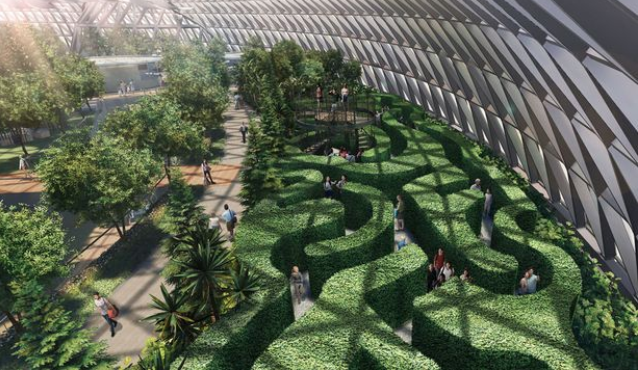  Singapore airport introduces new indoor forest and rides