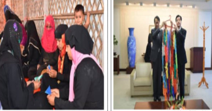 Origami paper cranes folded by Rohingyas fly to Hiroshima with peace message