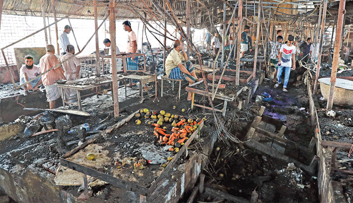 260 shops of Malibagh kitchen market gutted