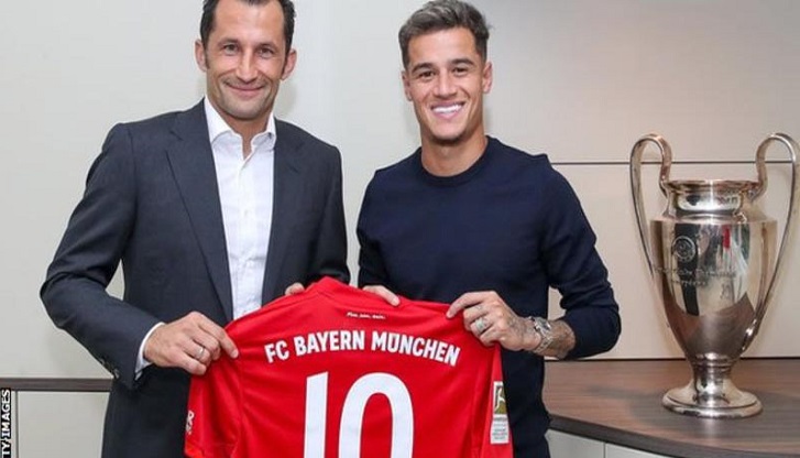 Philippe Coutinho: Bayern Munich sign midfielder on loan from Barcelona