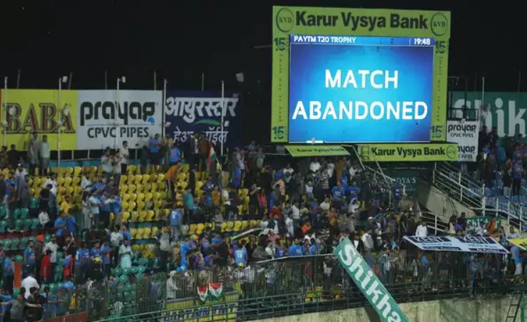 Dharamsala T20I washed out in rainy start to India's home season