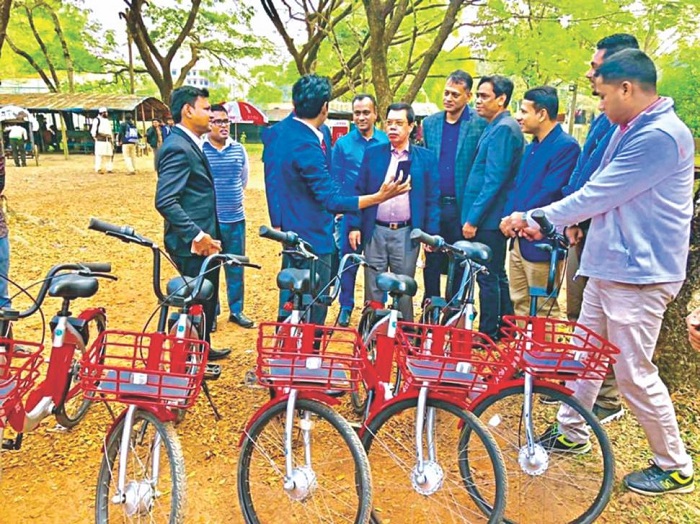 App-based bicycle service ‘JoBike’ starts journey at DU