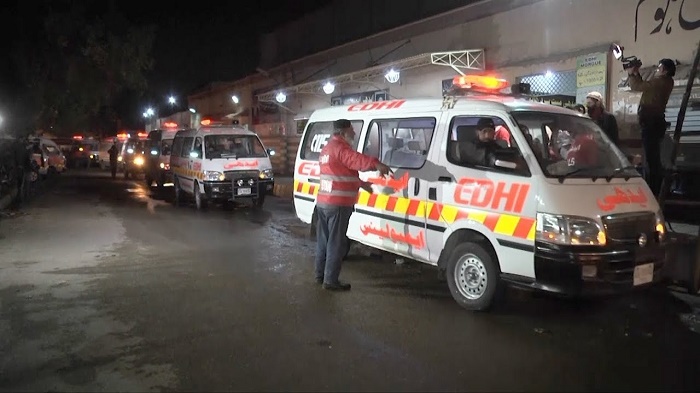 9 killed in ambulance-trailer collision in Pakistan's Punjab

