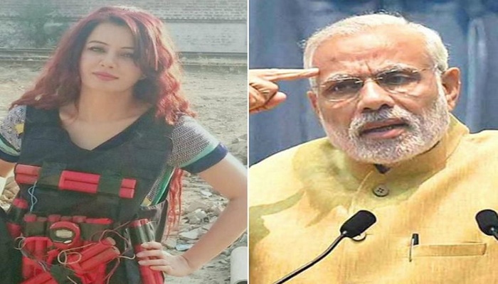 Pakistani singer Rabi Pirzada threatens Modi with suicide attack