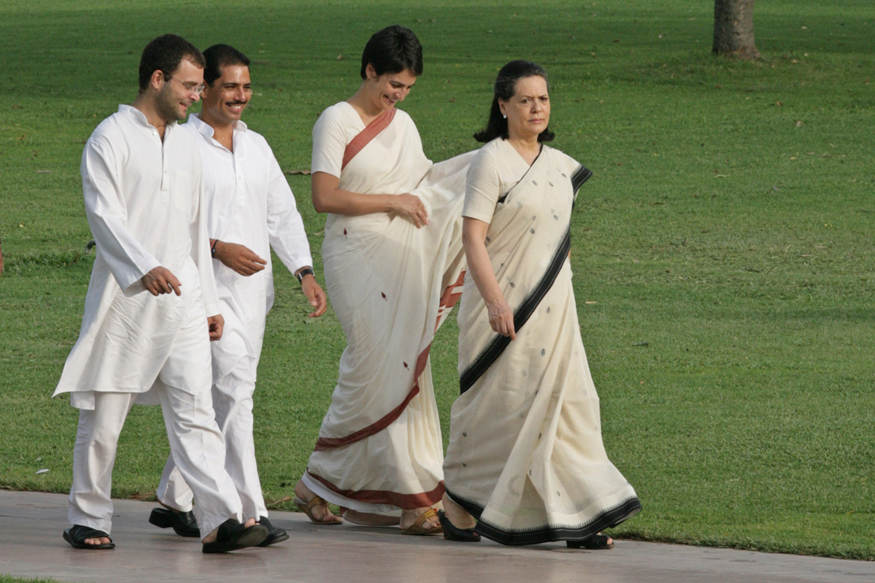 Top-level security cover for Congress party leaders Sonia Gandhi, Rahul and Priyanka removed