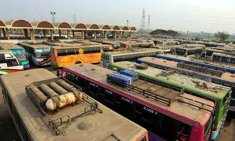 Passengers in 8 districts suffer immensely for transport strike