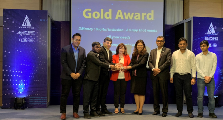  Dmoney wins 1st place in eASIA Awards 2019