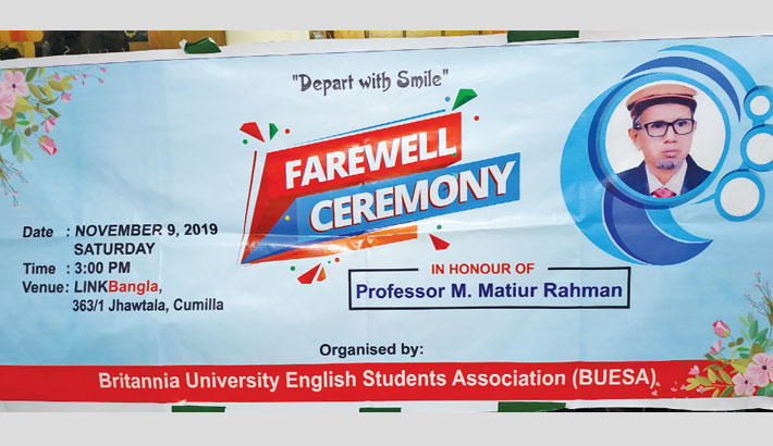 A farewell to our beloved teacher