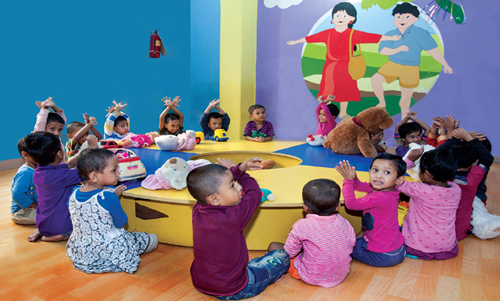  Day care center blessing for mothers of RMG