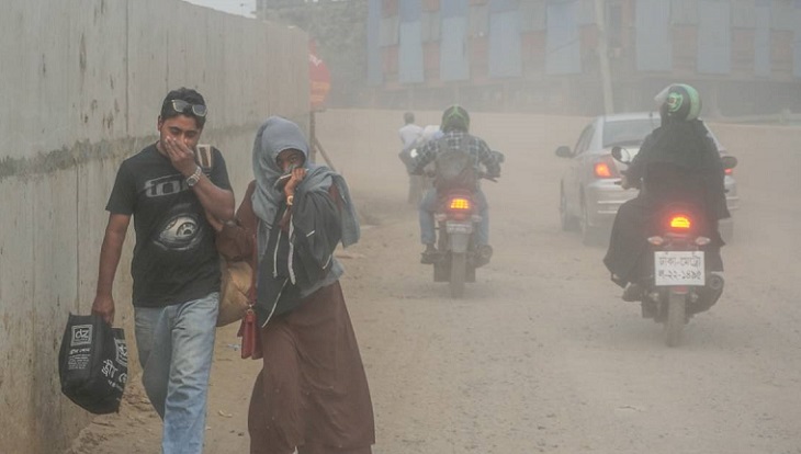 Dhaka grapples with worst dust pollution as winter sets in
