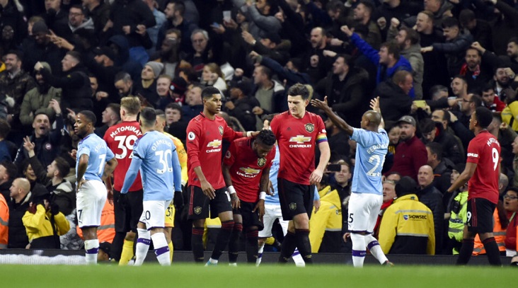 Man arrested on suspicion of racism at Manchester derby